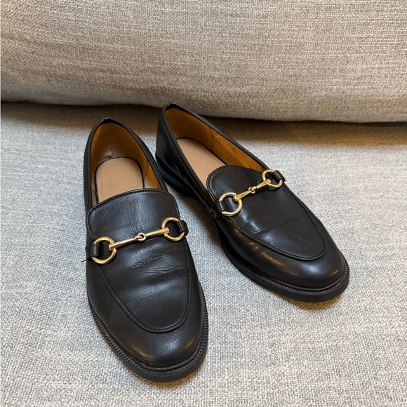 H&M Shoes - H&M | Black faux leather loafers size 40